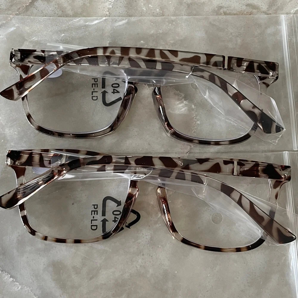 NWT TWO pairs readers 2.5 tortoiseshell blue light combination readers brown